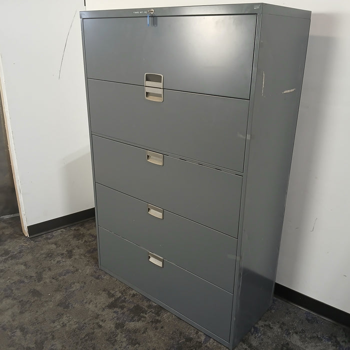42" 5 Drawer Lateral File Cabinet