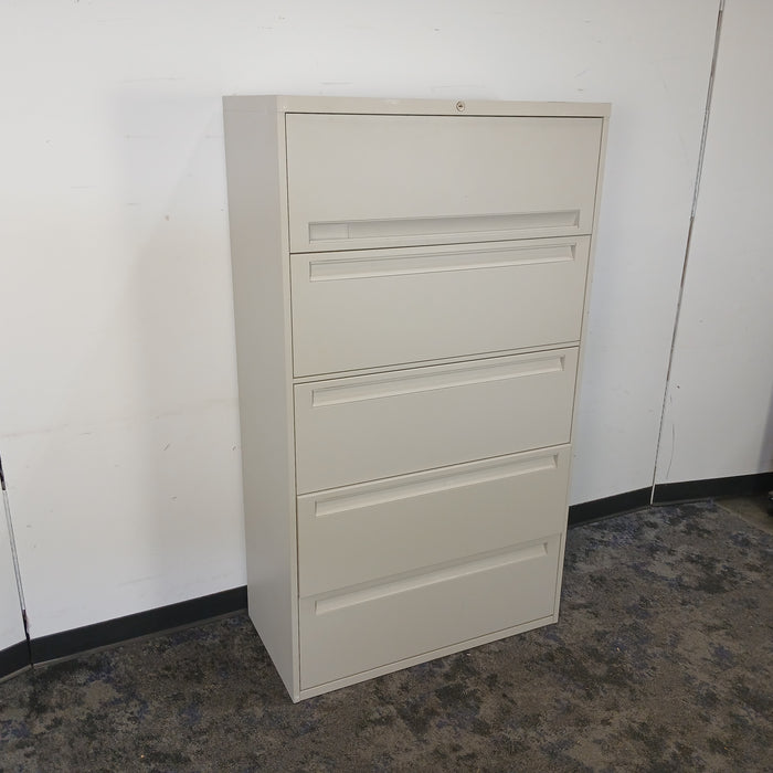 36" 5 Drawer Lateral File Cabinet