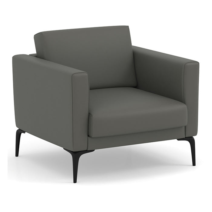 ENZO SINGLE SEAT SOFA-BLK LEGS/GREY UU012