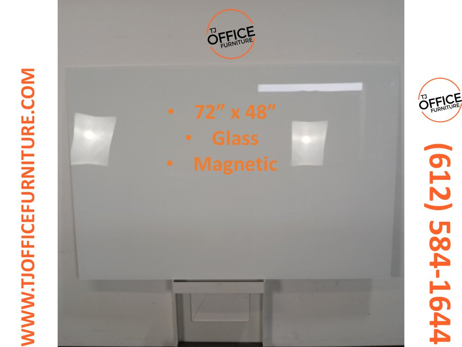 72" x 48" Glass Whiteboard / Dry Erase (#6824)
