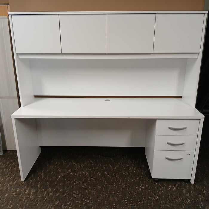 71" Credenza with Hutch