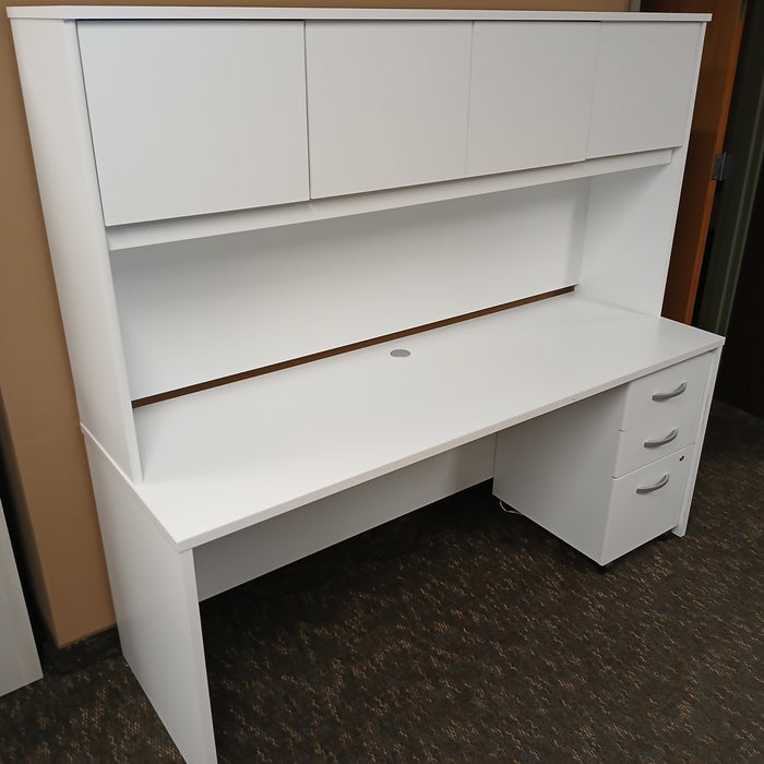 71" Credenza with Hutch
