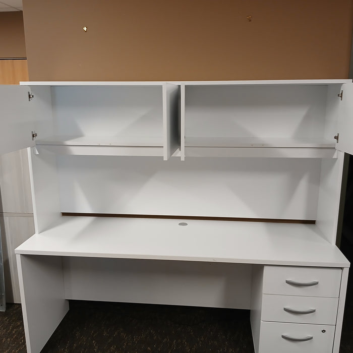 71" Credenza with Hutch