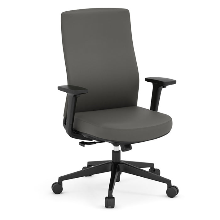 APEX MB EXE CHAIR-BLK FRM/GRY ST&BK UU012