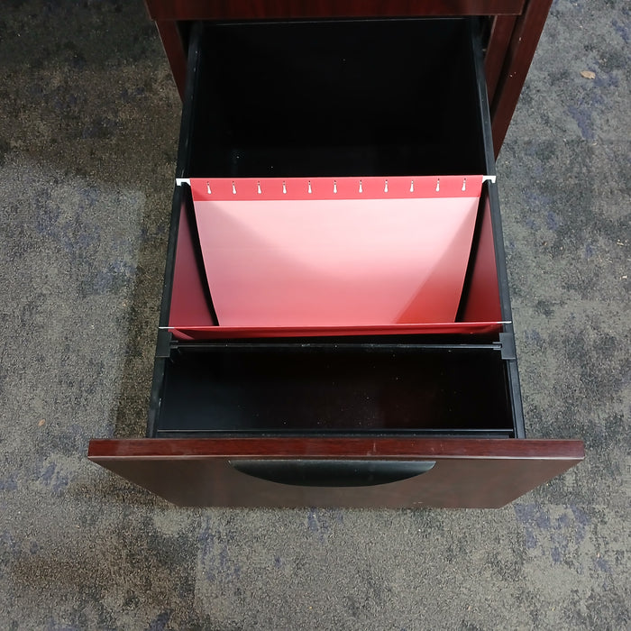 60" Straight Desk with F/F File Cabinet