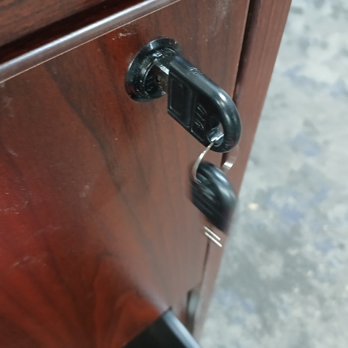 60" Straight Desk with F/F File Cabinet