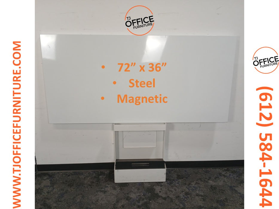 72" x 36" Steel Whiteboard / Dry Erase (#7037)