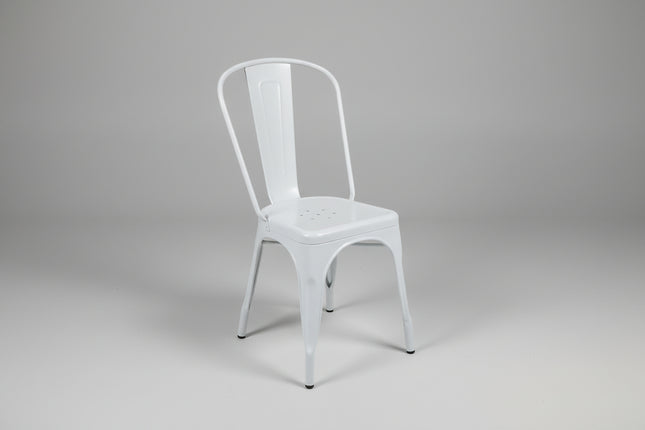 Tolix-Style Metal Café Chair