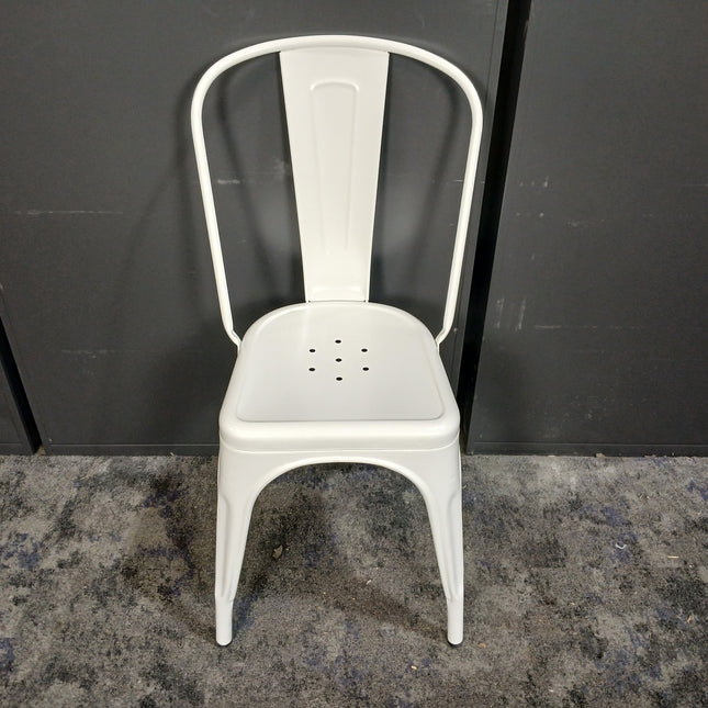 Tolix-Style Metal Café Chair