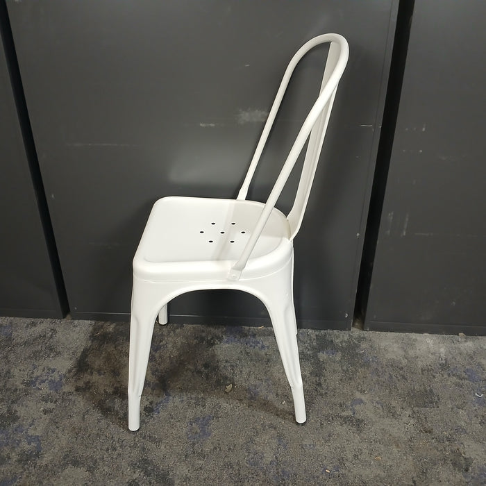 Tolix-Style Metal Café Chair