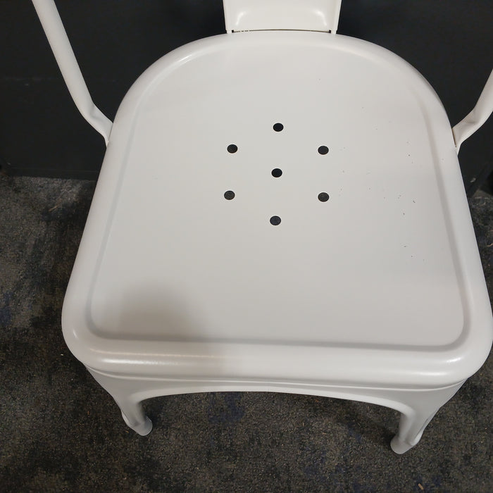 Tolix-Style Metal Café Chair