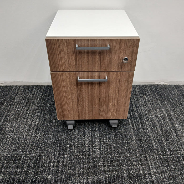2 Drawer B/F Pedestal File Cabinet