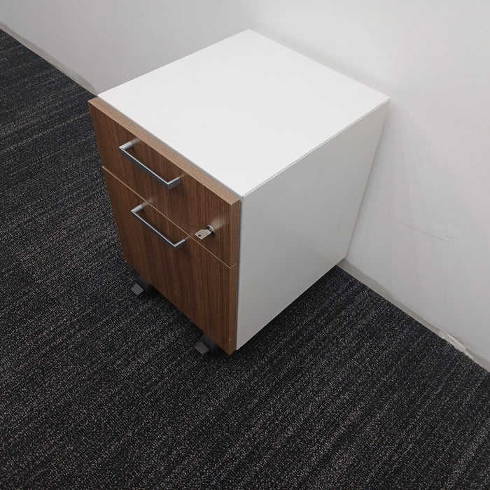 2 Drawer B/F Pedestal File Cabinet