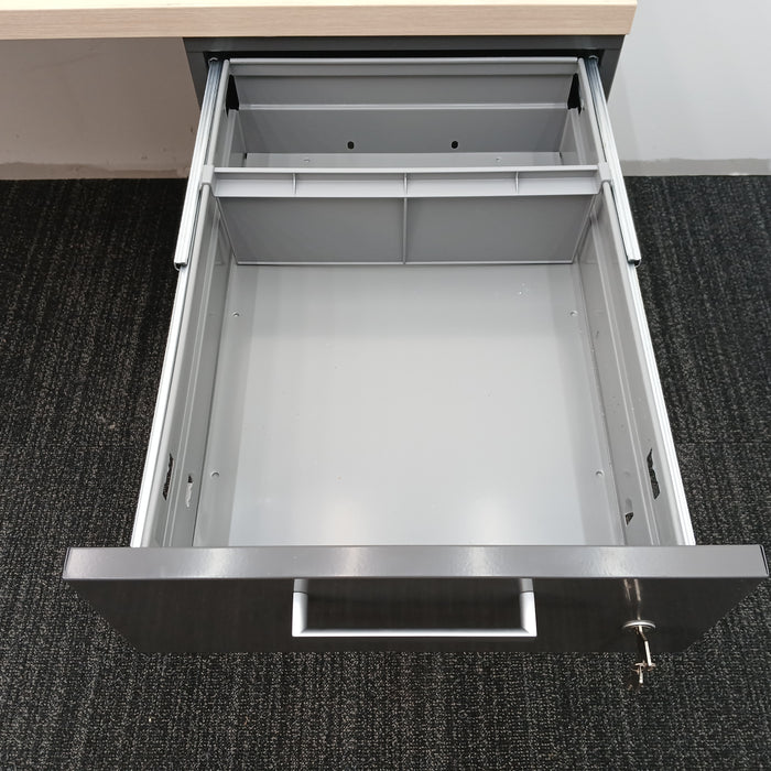 Desk with Pedestal File Cabinet