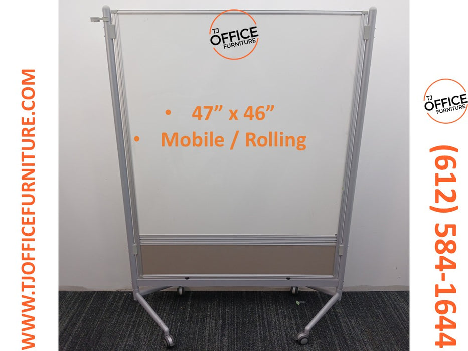 Mobile 4' x 4' Whiteboard / Dry Erase (#7343)