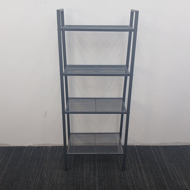Metal Mesh 4-Shelf Storage Unit
