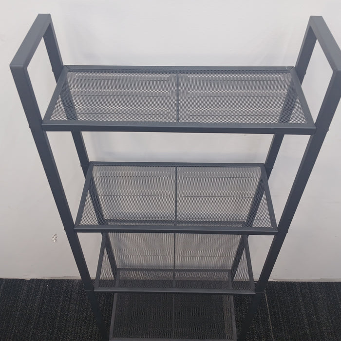 Metal Mesh 4-Shelf Storage Unit