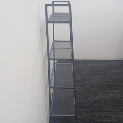 Metal Mesh 4-Shelf Storage Unit