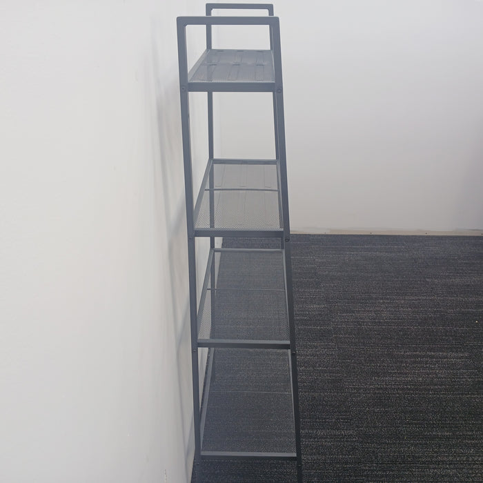 Metal Mesh 4-Shelf Storage Unit