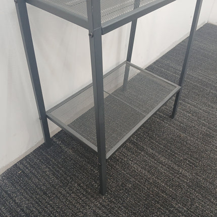 Metal Mesh 4-Shelf Storage Unit