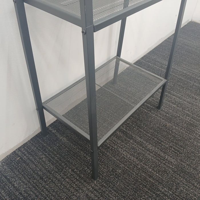 Metal Mesh 4-Shelf Storage Unit