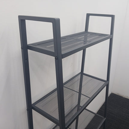 Metal Mesh 4-Shelf Storage Unit