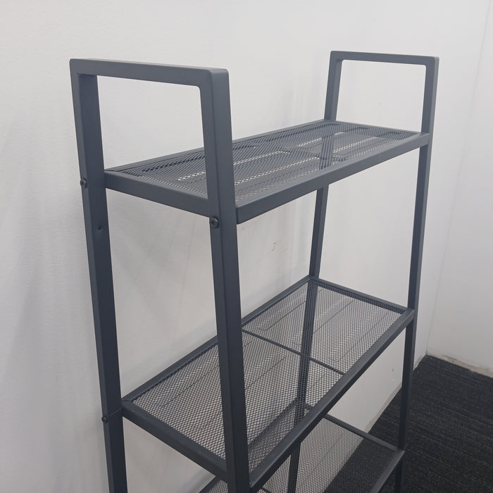 Metal Mesh 4-Shelf Storage Unit