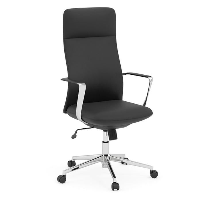 HB SWIVEL TILT CHAIR ALU ARM CHRM BSE-BLK U164