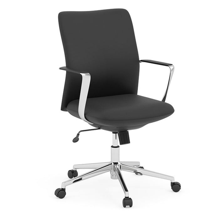 MB SWIVEL TILT CHAIR ALU ARM CHRM BSE-BLK U164