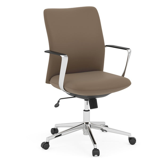 MB SWIVEL TILT CHAIR ALU ARM CHRM BSE-BROWN 7811
