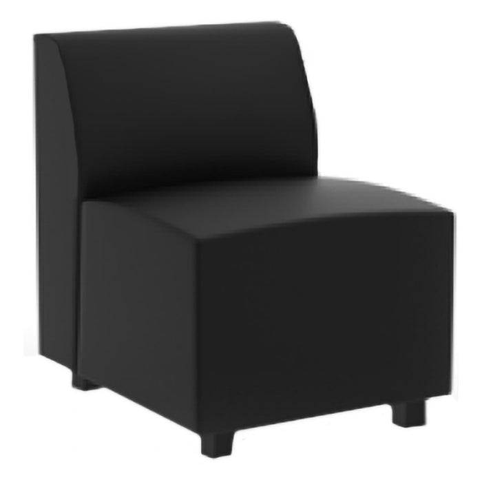 REMIX SINGLE SEATER CHAIR W/SQ LEGS - BLKU164