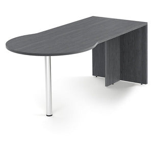 71 x 36 Conference Bullet Desk with Post Leg