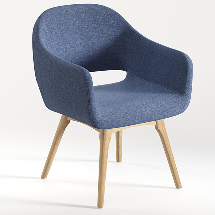 SARON BLUE W/ WOOD BASE