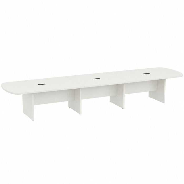 16 ft Arena 1.5" Conf Table w/ Panel Base WHT