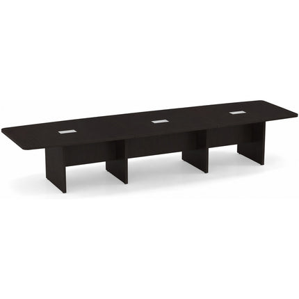 14ft BS Conf Table / Panel Base Espresso
