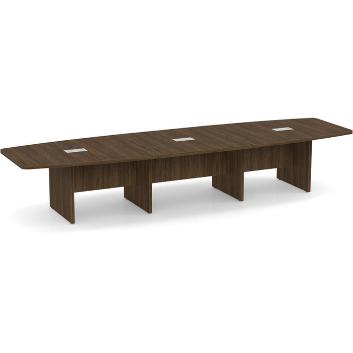 14ft BS Conf Table / Panel Base Modern Walnut