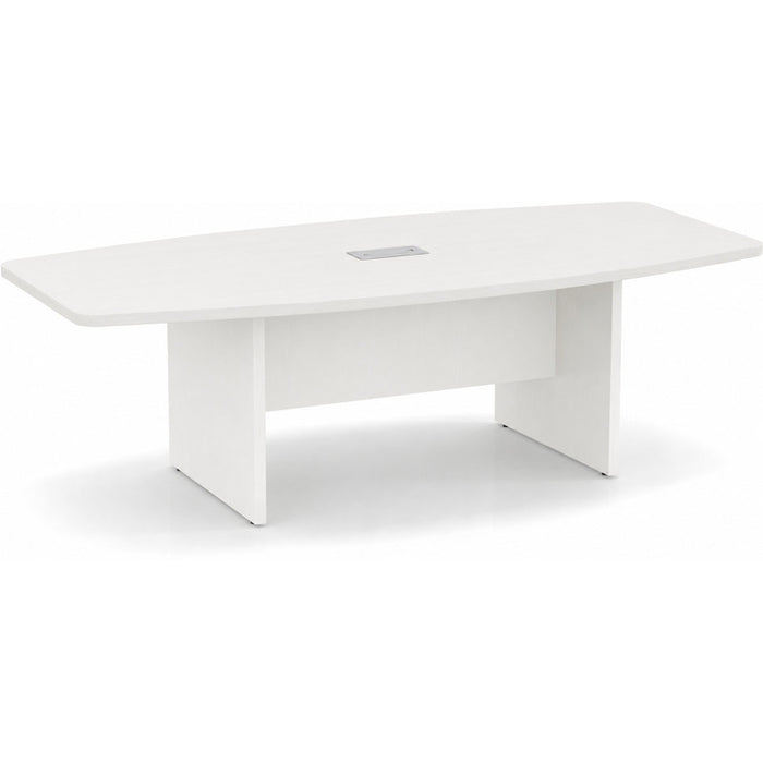 8ft BS Conf Table / Panel Base White