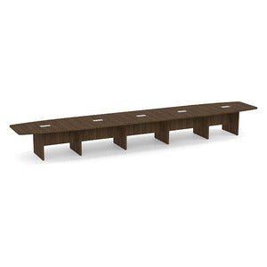 22ft BS Conf Table / Panel Base Modern Walnut