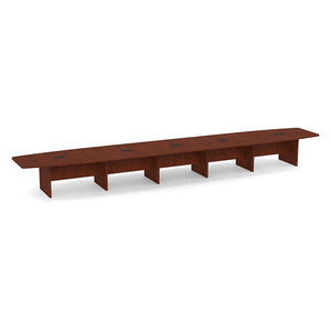 24ft BS Conf Table / Panel Base Cherry