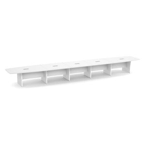 24ft BS Conf Table / Panel Base White