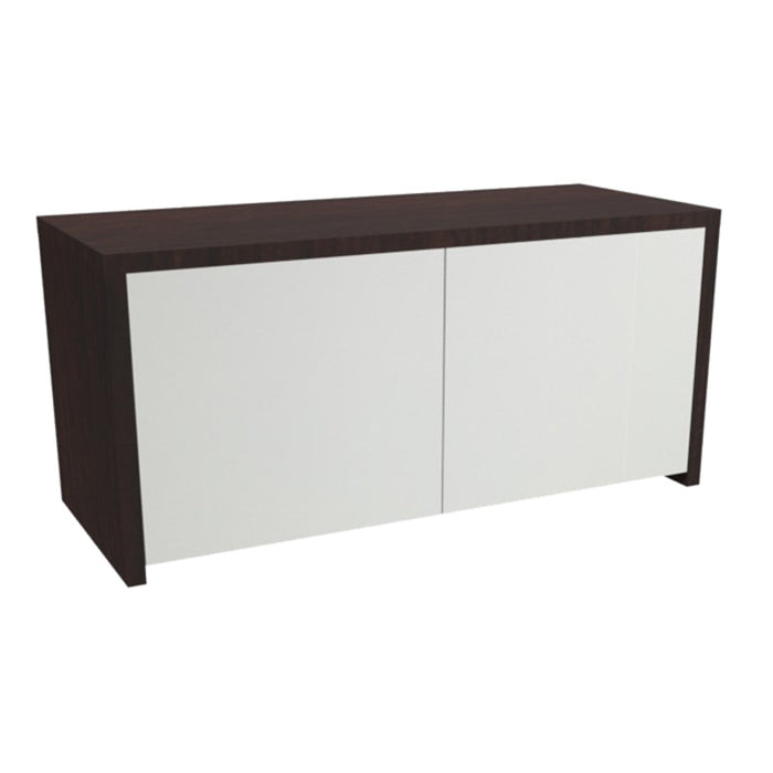 36" Wall-Mounted Hutch w/ 2 Lam Doors ESP/WHT