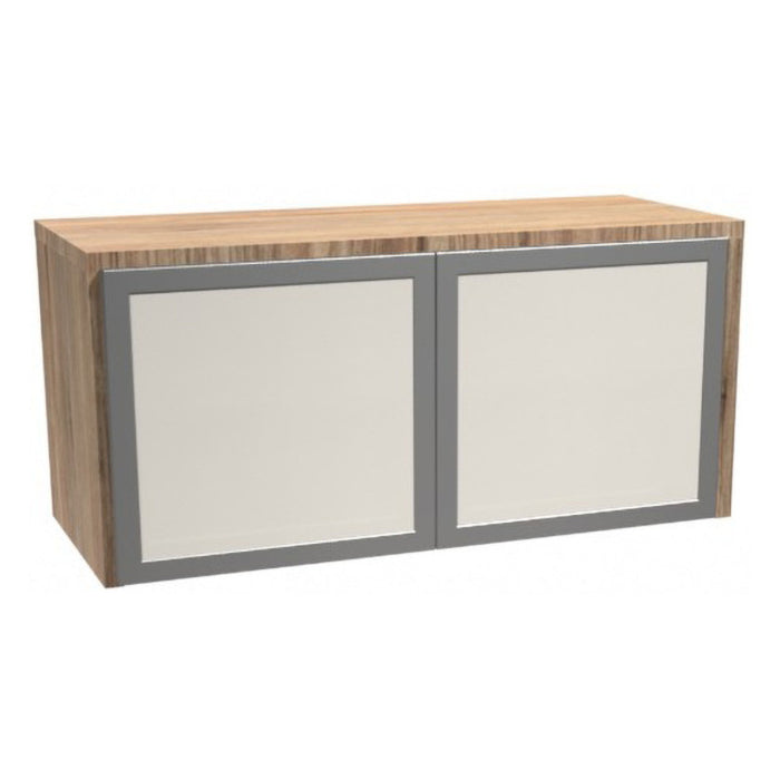 36" Wall-Mounted Hutch w/ 2 Glass Doors APN