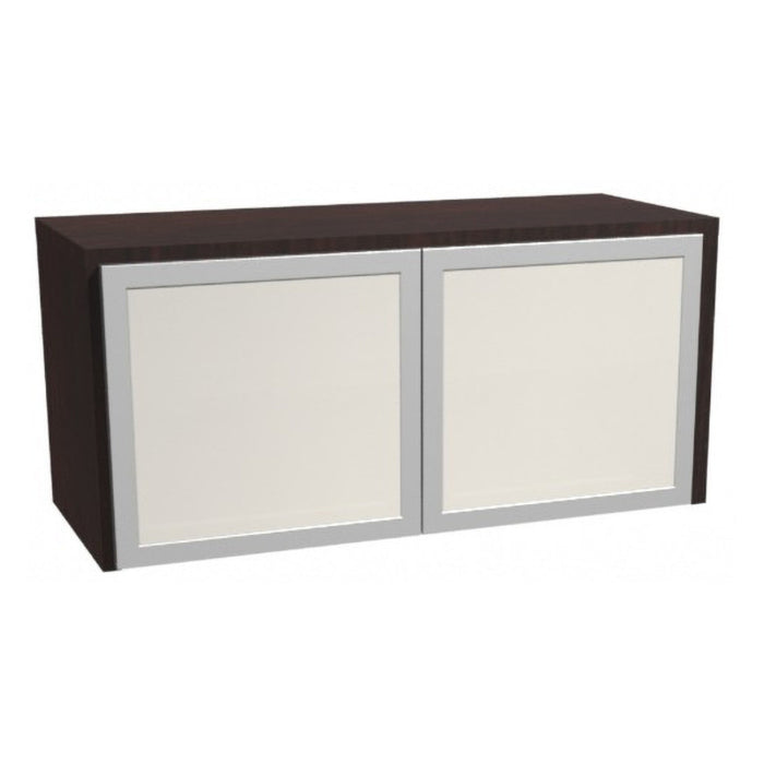 36" Wall-Mounted Hutch w/ 2 Glass Doors ESP