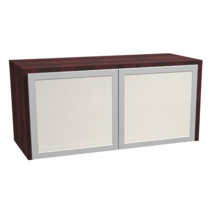 36" Wall-Mounted Hutch w/ 2 Glass Doors MAH
