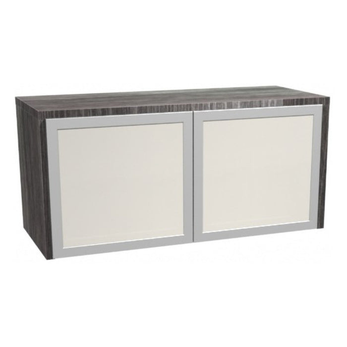 36" Wall-Mounted Hutch w/ 2 Glass Doors NPG