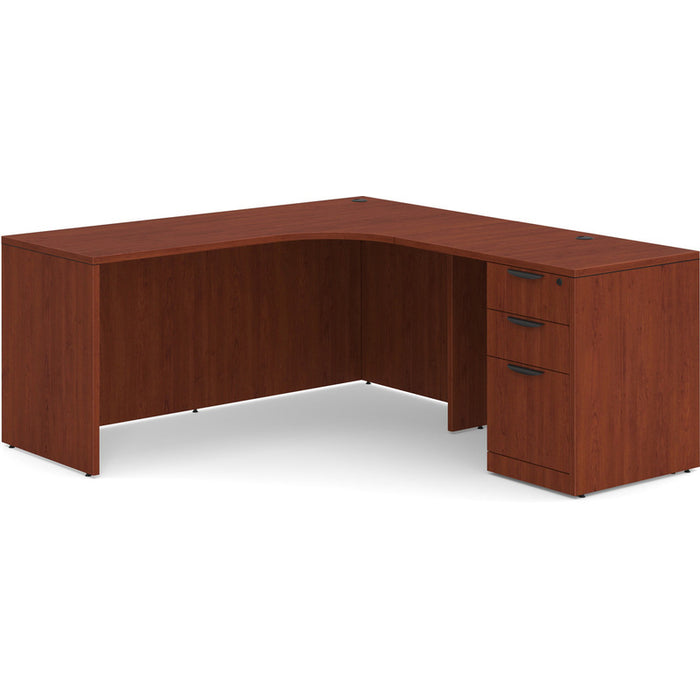 66" radius L shape Right return,BBF ped Cherry