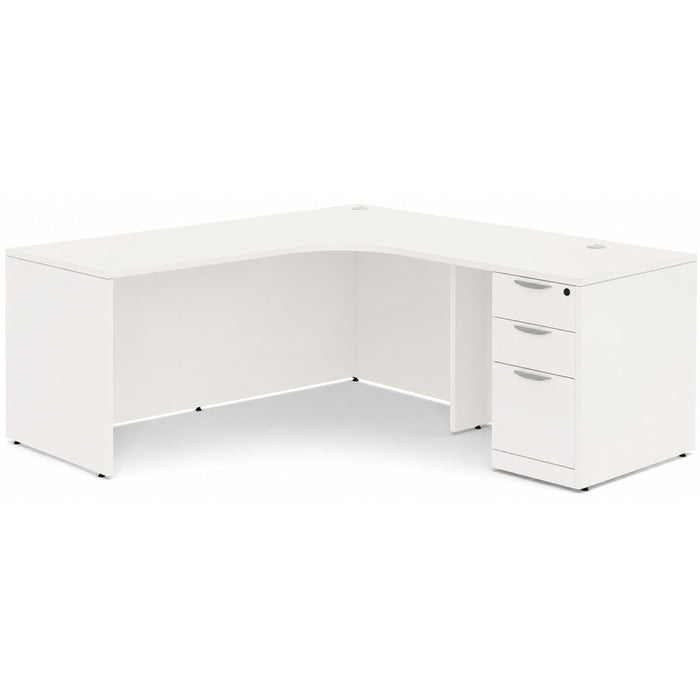 66" radius L shape Right return,BBF Ped White