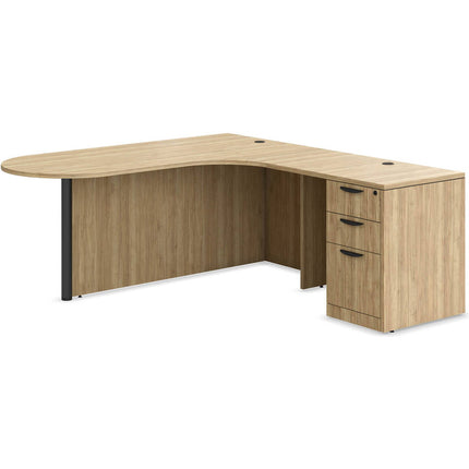 Bullet L shape Right return BBF ped Aspen Blk post