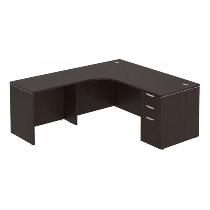 71x66"x30"D radius Lshape left return,BBF ped ESP