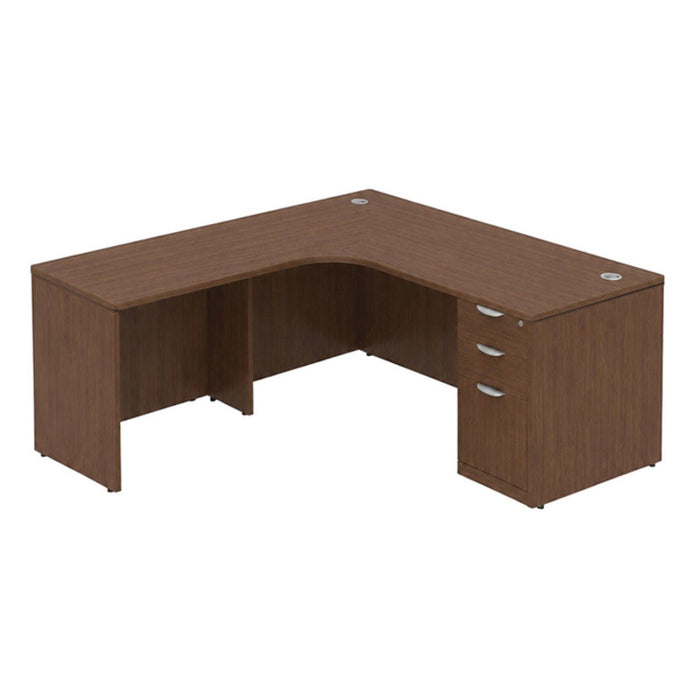 71x66"x30"D radius Lshape left return,BBF ped MWN